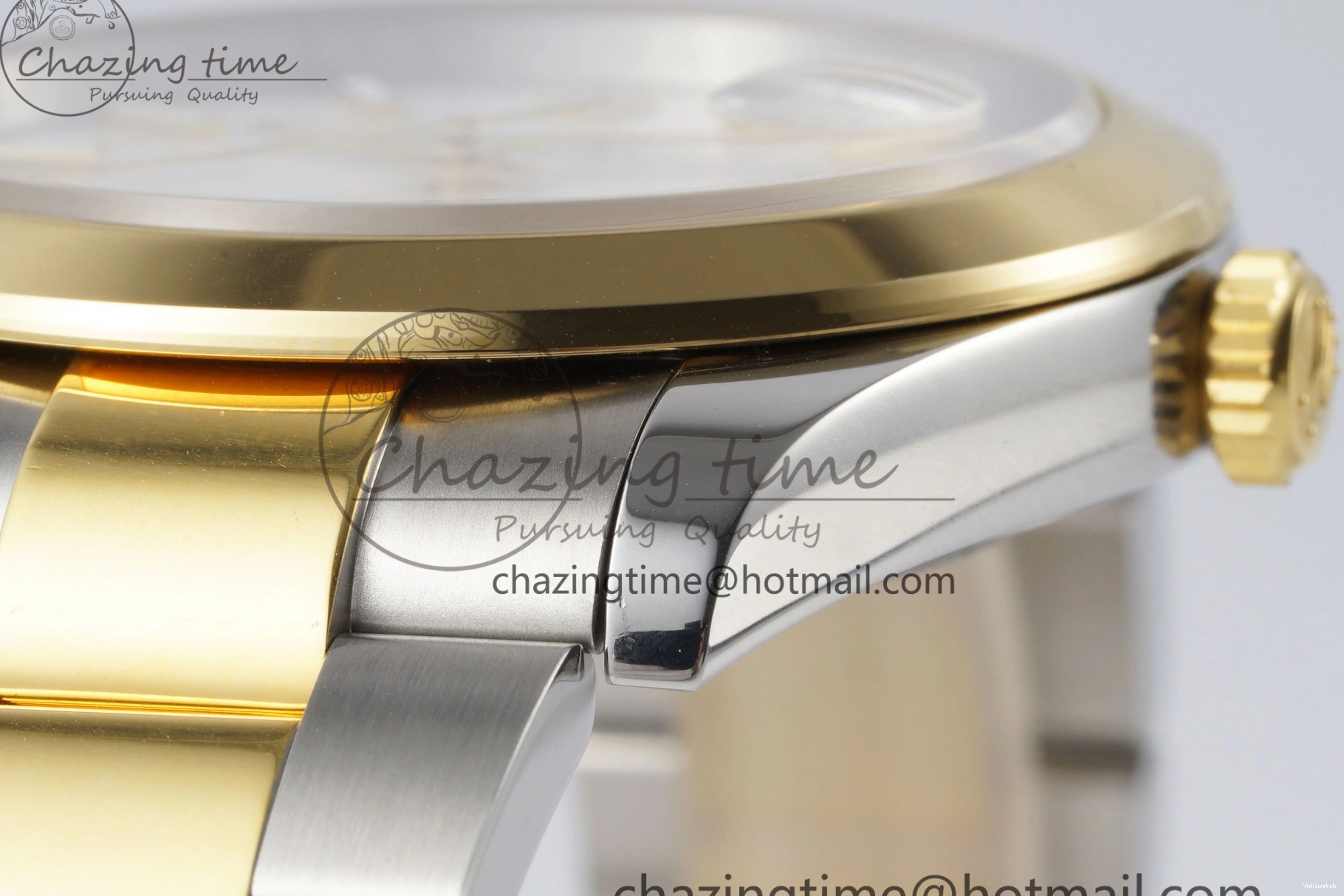 41 KING Steel Bezel on Dial 1:1 Polished Bracelet YG Oyster Best White DateJust Edition 904L SS VR3235 0311